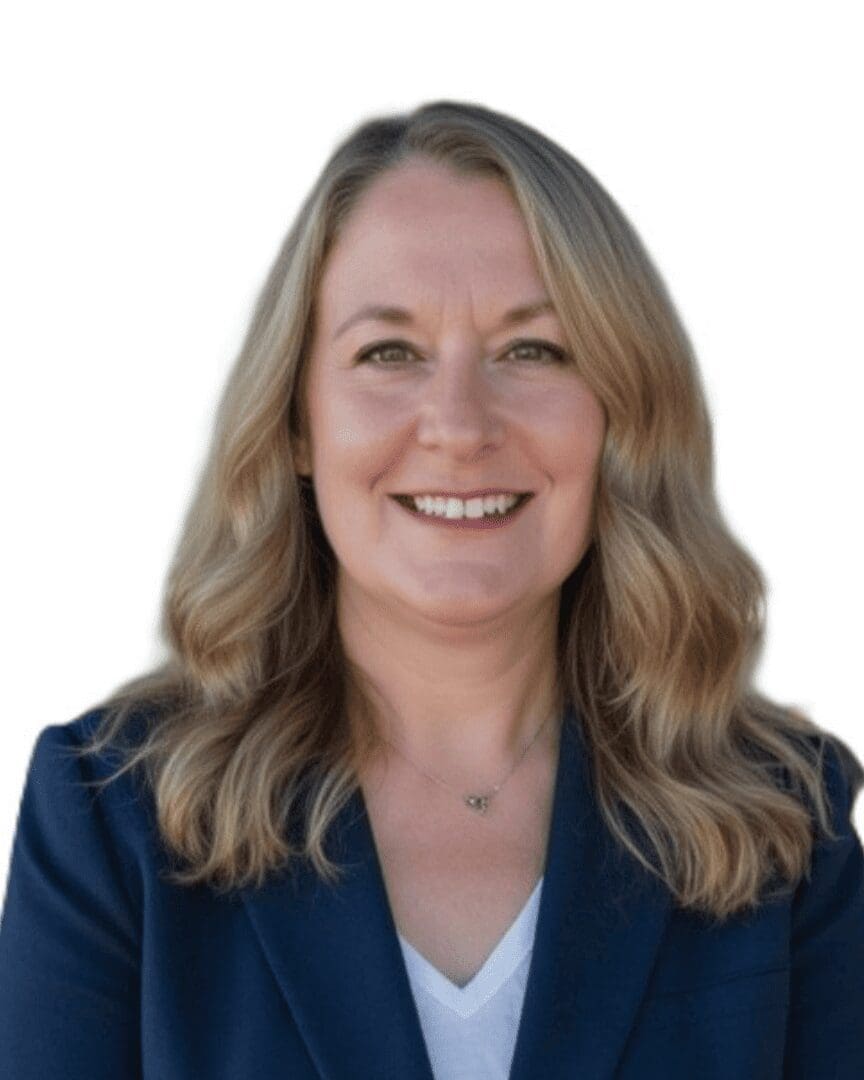 Professional headshot of woman with wavy hair