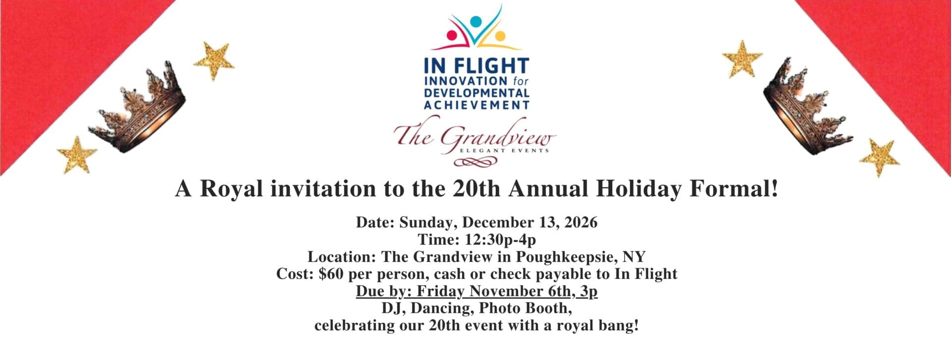 20th Annual Holiday Formal Banner