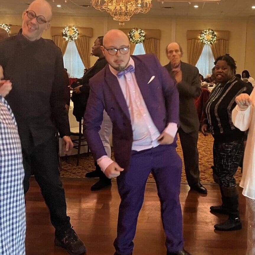 Participants Dancing at In Flight's 17th Annual Holiday Formal
