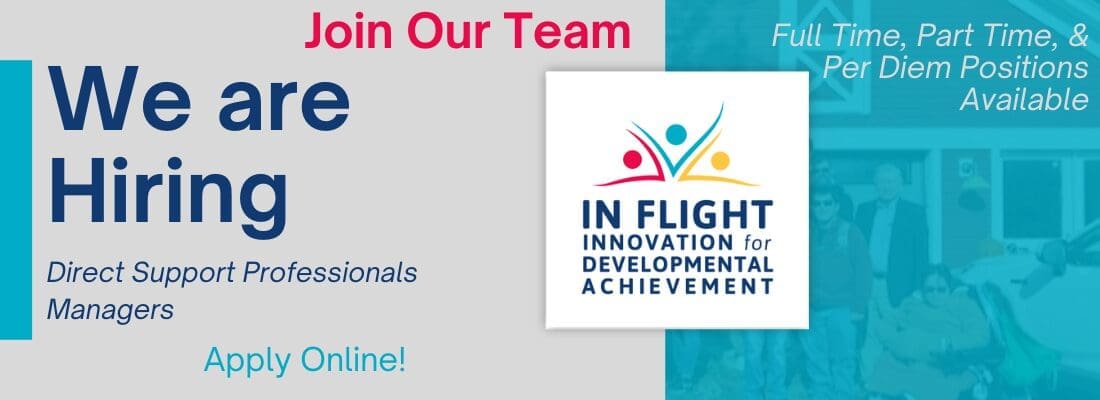 Banner advertising hiring for direct support professionals